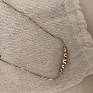 Silver Gold toned necklace designer